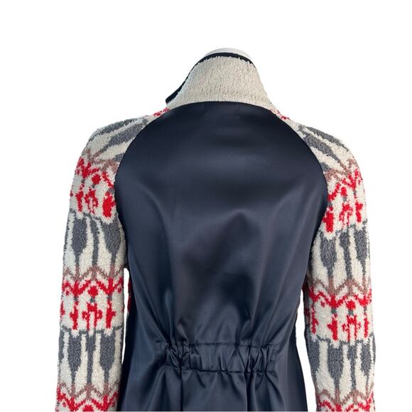 Anthropologie Sleeping on Snow Intarsia Sweater Jacket Size S Faire Isle - Picture 8 of 12